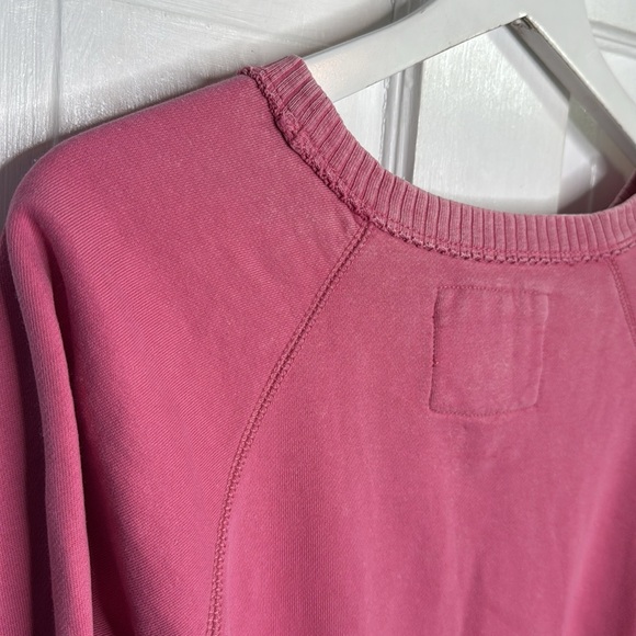 American Eagle Lived In Sunday Funday Crewneck Pink Sweatshirt W-978 Sz L - Picture 8 of 11